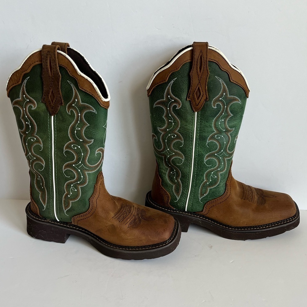 Justin Gypsy Raya Western Cowgirl Boots Brown Size 6.5 - Picture 3 of 11